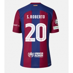 Strój piłkarski Barcelona Sergi Roberto #20 Koszulka Podstawowej 2023-24 Krótki Rękaw