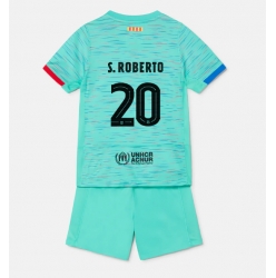 Strój piłkarski Barcelona Sergi Roberto #20 Koszulka Trzeciej dziecięce 2023-24 Krótki Rękaw (+ Krótkie spodenki)