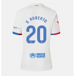 Strój piłkarski Barcelona Sergi Roberto #20 Koszulka Wyjazdowej damskie 2023-24 Krótki Rękaw