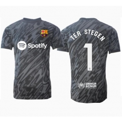 Strój piłkarski Barcelona Ter Stegen #1 Bramkarskie Koszulka Trzeciej 2024-25 Krótki Rękaw