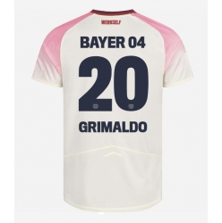 Strój piłkarski Bayer Leverkusen Alejandro Grimaldo #20 Koszulka Wyjazdowej 2025-26 Krótki Rękaw