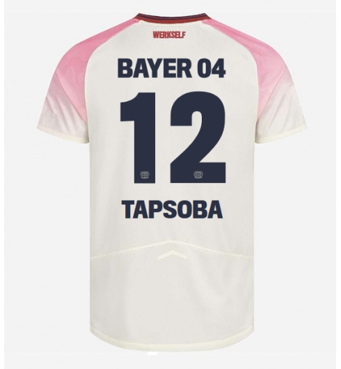 Strój piłkarski Bayer Leverkusen Edmond Tapsoba #12 Koszulka Wyjazdowej 2025-26 Krótki Rękaw Strój piłkarski Bayer Leverkusen Edmond Tapsoba #12 Koszulka Wyjazdowej 2025-26 Krótki Rękaw