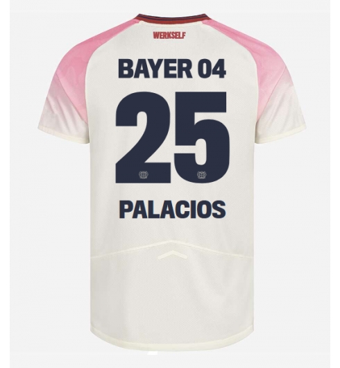 Strój piłkarski Bayer Leverkusen Exequiel Palacios #25 Koszulka Wyjazdowej 2025-26 Krótki Rękaw Strój piłkarski Bayer Leverkusen Exequiel Palacios #25 Koszulka Wyjazdowej 2025-26 Krótki Rękaw