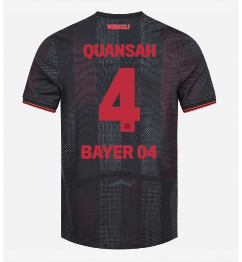 Strój piłkarski Bayer Leverkusen Jarell Quansah #4 Koszulka Podstawowej 2025-26 Krótki Rękaw Strój piłkarski Bayer Leverkusen Jarell Quansah #4 Koszulka Podstawowej 2025-26 Krótki Rękaw