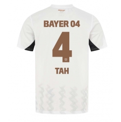 Strój piłkarski Bayer Leverkusen Jonathan Tah #4 Koszulka Wyjazdowej 2024-25 Krótki Rękaw