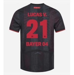 Strój piłkarski Bayer Leverkusen Lucas Vazquez #21 Koszulka Podstawowej 2025-26 Krótki Rękaw