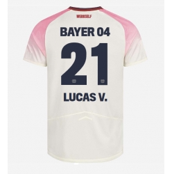 Strój piłkarski Bayer Leverkusen Lucas Vazquez #21 Koszulka Wyjazdowej 2025-26 Krótki Rękaw
