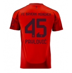 Strój piłkarski Bayern Munich Aleksandar Pavlovic #45 Koszulka Podstawowej 2024-25 Krótki Rękaw