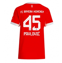 Strój piłkarski Bayern Munich Aleksandar Pavlovic #45 Koszulka Podstawowej damskie 2025-26 Krótki Rękaw