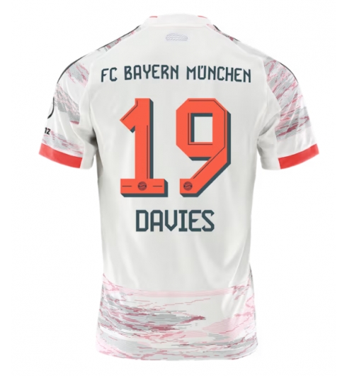 Strój piłkarski Bayern Munich Alphonso Davies #19 Koszulka Wyjazdowej 2025-26 Krótki Rękaw Strój piłkarski Bayern Munich Alphonso Davies #19 Koszulka Wyjazdowej 2025-26 Krótki Rękaw