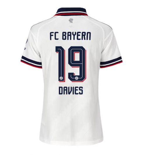 Strój piłkarski Bayern Munich Alphonso Davies #19 Koszulka Wyjazdowej damskie 2026-27 Krótki Rękaw Strój piłkarski Bayern Munich Alphonso Davies #19 Koszulka Wyjazdowej damskie 2026-27 Krótki Rękaw