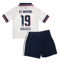 Strój piłkarski Bayern Munich Alphonso Davies #19 Koszulka Wyjazdowej dziecięce 2026-27 Krótki Rękaw (+ Krótkie spodenki)