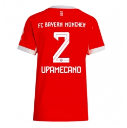 Strój piłkarski Bayern Munich Dayot Upamecano #2 Koszulka Podstawowej damskie 2025-26 Krótki Rękaw