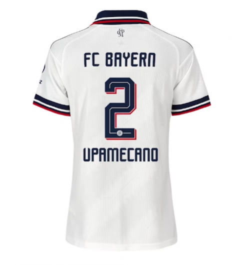 Strój piłkarski Bayern Munich Dayot Upamecano #2 Koszulka Wyjazdowej damskie 2026-27 Krótki Rękaw Strój piłkarski Bayern Munich Dayot Upamecano #2 Koszulka Wyjazdowej damskie 2026-27 Krótki Rękaw
