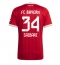 Strój piłkarski Bayern Munich Ismael Saibari #34 Koszulka Podstawowej damskie 2026-27 Krótki Rękaw Strój piłkarski Bayern Munich Ismael Saibari #34 Koszulka Podstawowej damskie 2026-27 Krótki Rękaw