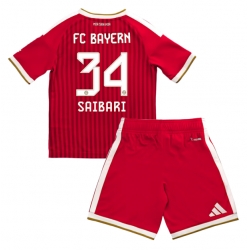 Strój piłkarski Bayern Munich Ismael Saibari #34 Koszulka Podstawowej dziecięce 2026-27 Krótki Rękaw (+ Krótkie spodenki)