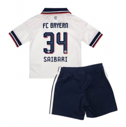 Strój piłkarski Bayern Munich Ismael Saibari #34 Koszulka Wyjazdowej dziecięce 2026-27 Krótki Rękaw (+ Krótkie spodenki)