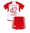 Strój piłkarski Bayern Munich Jamal Musiala #42 Koszulka Podstawowej dziecięce 2023-24 Krótki Rękaw (+ Krótkie spodenki)