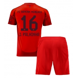 Strój piłkarski Bayern Munich Joao Palhinha #16 Koszulka Podstawowej dziecięce 2024-25 Krótki Rękaw (+ Krótkie spodenki)