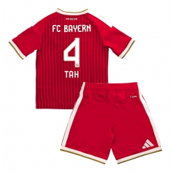 Strój piłkarski Bayern Munich Jonathan Tah #4 Koszulka Podstawowej dziecięce 2026-27 Krótki Rękaw (+ Krótkie spodenki)