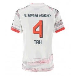 Strój piłkarski Bayern Munich Jonathan Tah #4 Koszulka Wyjazdowej damskie 2025-26 Krótki Rękaw