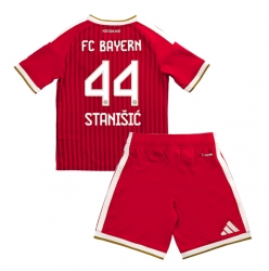 Strój piłkarski Bayern Munich Josip Stanisic #44 Koszulka Podstawowej dziecięce 2026-27 Krótki Rękaw (+ Krótkie spodenki)