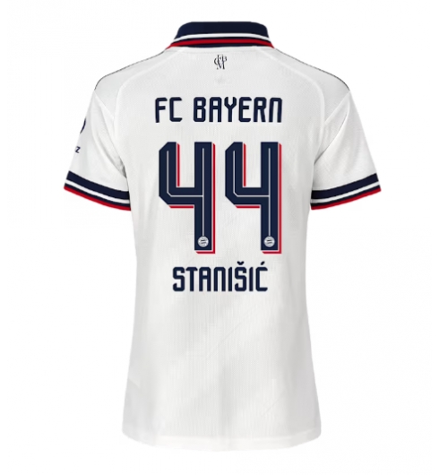 Strój piłkarski Bayern Munich Josip Stanisic #44 Koszulka Wyjazdowej damskie 2026-27 Krótki Rękaw Strój piłkarski Bayern Munich Josip Stanisic #44 Koszulka Wyjazdowej damskie 2026-27 Krótki Rękaw