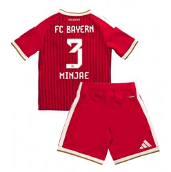 Strój piłkarski Bayern Munich Kim Min-jae #3 Koszulka Podstawowej dziecięce 2026-27 Krótki Rękaw (+ Krótkie spodenki)
