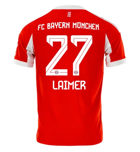 Strój piłkarski Bayern Munich Konrad Laimer #27 Koszulka Podstawowej 2025-26 Krótki Rękaw Strój piłkarski Bayern Munich Konrad Laimer #27 Koszulka Podstawowej 2025-26 Krótki Rękaw