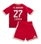 Strój piłkarski Bayern Munich Konrad Laimer #27 Koszulka Podstawowej dziecięce 2026-27 Krótki Rękaw (+ Krótkie spodenki)