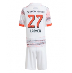 Strój piłkarski Bayern Munich Konrad Laimer #27 Koszulka Wyjazdowej dziecięce 2025-26 Krótki Rękaw (+ Krótkie spodenki)