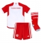 Strój piłkarski Bayern Munich Koszulka Podstawowej dziecięce 2023-24 Krótki Rękaw (+ Krótkie spodenki)