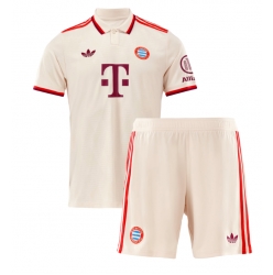 Strój piłkarski Bayern Munich Koszulka Trzeciej dziecięce 2024-25 Krótki Rękaw (+ Krótkie spodenki)