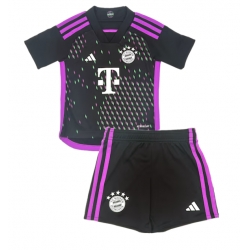 Strój piłkarski Bayern Munich Koszulka Wyjazdowej dziecięce 2023-24 Krótki Rękaw (+ Krótkie spodenki)