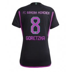 Strój piłkarski Bayern Munich Leon Goretzka #8 Koszulka Wyjazdowej damskie 2023-24 Krótki Rękaw