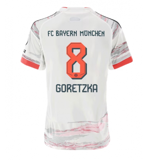 Strój piłkarski Bayern Munich Leon Goretzka #8 Koszulka Wyjazdowej damskie 2025-26 Krótki Rękaw Strój piłkarski Bayern Munich Leon Goretzka #8 Koszulka Wyjazdowej damskie 2025-26 Krótki Rękaw