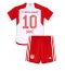 Strój piłkarski Bayern Munich Leroy Sane #10 Koszulka Podstawowej dziecięce 2023-24 Krótki Rękaw (+ Krótkie spodenki)