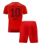 Strój piłkarski Bayern Munich Leroy Sane #10 Koszulka Podstawowej dziecięce 2024-25 Krótki Rękaw (+ Krótkie spodenki)