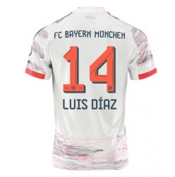 Strój piłkarski Bayern Munich Luis Diaz #14 Koszulka Wyjazdowej 2025-26 Krótki Rękaw