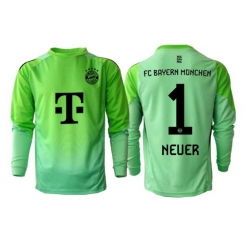 Strój piłkarski Bayern Munich Manuel Neuer #1 Bramkarskie Koszulka Podstawowej 2025-26 Długi Rękaw