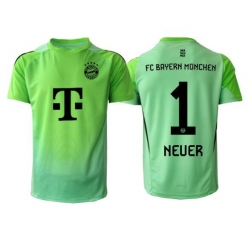 Strój piłkarski Bayern Munich Manuel Neuer #1 Bramkarskie Koszulka Podstawowej 2025-26 Krótki Rękaw