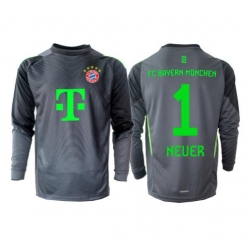 Strój piłkarski Bayern Munich Manuel Neuer #1 Bramkarskie Koszulka Wyjazdowej 2025-26 Długi Rękaw
