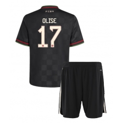 Strój piłkarski Bayern Munich Michael Olise #17 Koszulka Trzeciej dziecięce 2025-26 Krótki Rękaw (+ Krótkie spodenki)