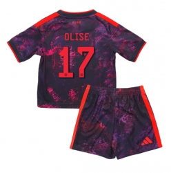 Strój piłkarski Bayern Munich Michael Olise #17 Koszulka Trzeciej dziecięce 2026-27 Krótki Rękaw (+ Krótkie spodenki)