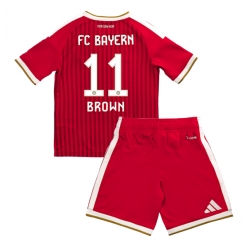 Strój piłkarski Bayern Munich Nathaniel Brown #11 Koszulka Podstawowej dziecięce 2026-27 Krótki Rękaw (+ Krótkie spodenki)