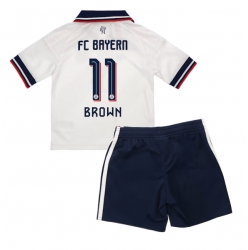 Strój piłkarski Bayern Munich Nathaniel Brown #11 Koszulka Wyjazdowej dziecięce 2026-27 Krótki Rękaw (+ Krótkie spodenki)