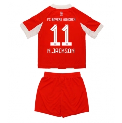 Strój piłkarski Bayern Munich Nicolas Jackson #11 Koszulka Podstawowej dziecięce 2025-26 Krótki Rękaw (+ Krótkie spodenki)
