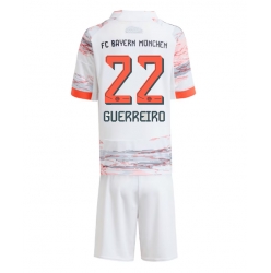 Strój piłkarski Bayern Munich Raphael Guerreiro #22 Koszulka Wyjazdowej dziecięce 2025-26 Krótki Rękaw (+ Krótkie spodenki)