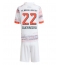 Strój piłkarski Bayern Munich Raphael Guerreiro #22 Koszulka Wyjazdowej dziecięce 2025-26 Krótki Rękaw (+ Krótkie spodenki)