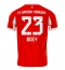 Strój piłkarski Bayern Munich Sacha Boey #23 Koszulka Podstawowej 2025-26 Krótki Rękaw